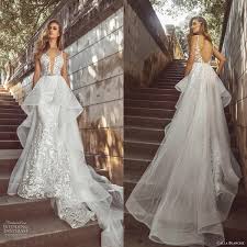 Calla Blanche 2019 Mermaid Wedding Dresses Lace Beads Backless Detachable Ruffle Bridal Gowns Plus Size Vestidos De Noiva Red Wedding Dresses Sexy