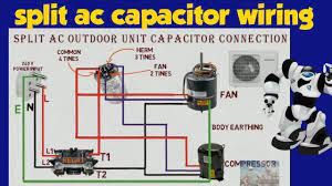 split ac capacitor wiring