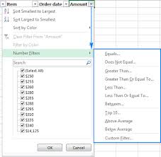 excel filter how to add use and remove
