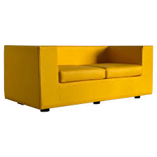 1960s yellow throw away sofa willie