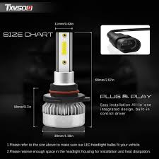 Details About Txvso8 9005 110w 20000lm Car Led Headlight Bulbs Conversion Kit Bright Ld2087