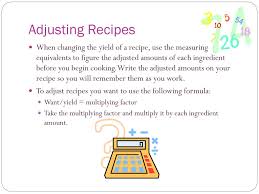 ppt reading and using recipes