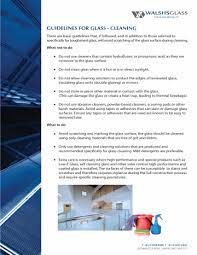 walshs glass cleaning guidelines manualzz