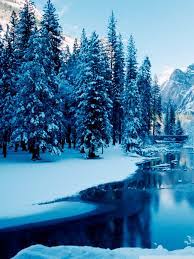 Blue Winter Landscape Ultra HD Desktop ...