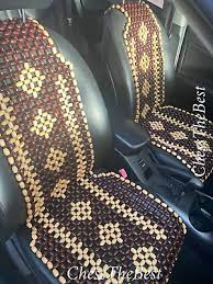 Bead Car Seat Cover Set Of 2 Wood