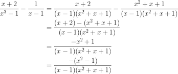de fracciones algebraicas