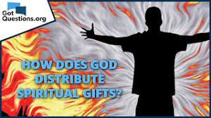 how does distribute spiritual gifts