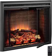 25 Inch Fireplace Insert Heater Glass