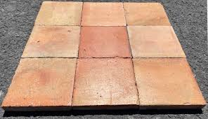 terracotta floor tiles in square shape