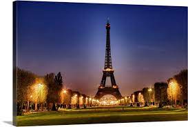 Eiffel Tower At Sunrise Paris France