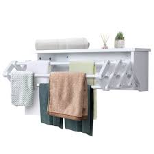 wall mounted drying rack folding