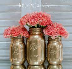 Spray Paint Jars Mason Jar Crafts