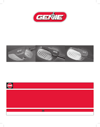 genie garage door opener 1200 1500 user