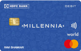 Products are subject to availability. Know Features Benefits Of Millennia Debit Card Hdfc Bank