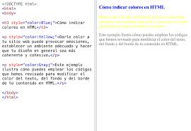 Cómo indicar colores en HTML (con tabla y ejemplos)