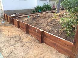 Diy Timber Retaining Wall In The Making