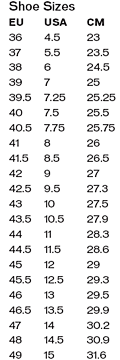 54 Problem Solving Mtb Shoes Sizing Chart