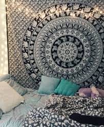 Indian Elephant Mandala Tapestry