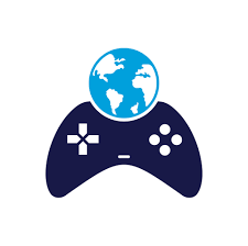 Game Globe Logo Icon Design. Online Gamer World Logo. Globe and Game Stick  Icon 12491106 Vector Art at Vecteezy
