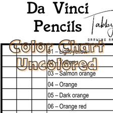 Da Vinci Colored Pencils Color Chart 18 Colors