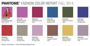 Pantone Fashion Color Report Fall 2014 Fashion Trendsetter
