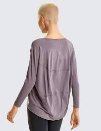 Fast shipping and orders $35+ ship free. Crz Yoga Women Long Sleeve Workout Shirts Loose Fit Pima Cotton Yoga Shirts Tops Ebay