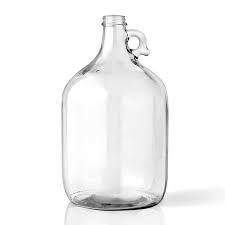1 gallon clear glass jug 128 oz
