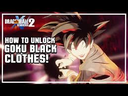 unlock goku black clothes