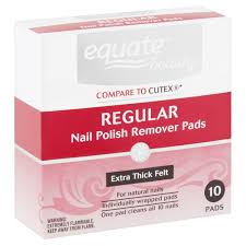 regular nail polish remover pads