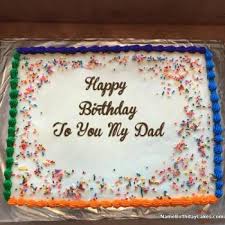birthday cake for dad give honor to