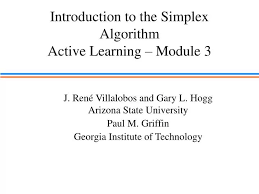 Introduction To The Simplex Algorithm