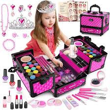 hollyhi 65 pcs kids makeup kit for