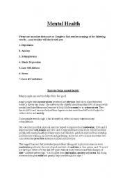Mental health recovery measure (mhrm)©. English Worksheets Mental Health Reading Comprehension