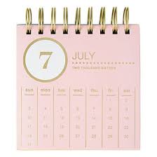Divoga Monthly Easel Desk Calendar 5 X 5 Whimsical Wonder
