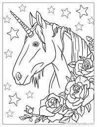 74 unicorn coloring pages free pdf