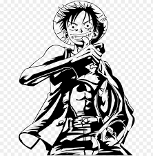 Share the best gifs now >>>. Luffy Black And White Vector By Varhmiel On Deviantart Vector Art Black And White Png Image With Transparent Background Toppng
