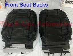 Black Ebony Leather Seat Covers Kit