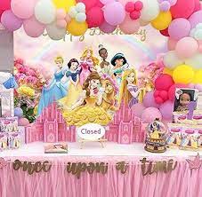 1st Birthday Disney Princess Theme gambar png