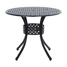 Round Metal 33 Inch Outdoor Patio Table