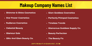 good makeup company names ideas