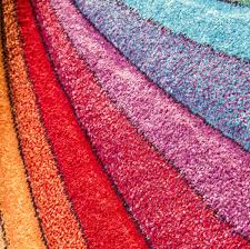 rainbow rug runner multi colour bright