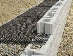 Geogrid Fabric Retaining Wall Support