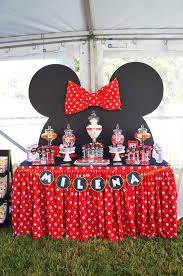 minnie mouse themed birthday party