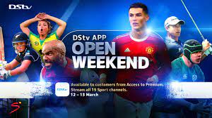 dstv app sport open window 12 13 march