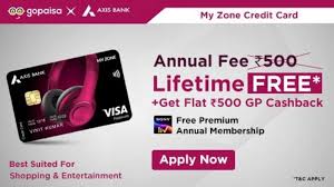 my zone axis bank credit card review