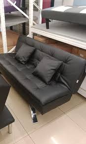 sofa bed greesa black perabotan rumah