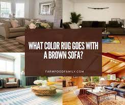 what color rug goes well with a brown