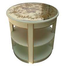 Side Table With Antique Eglomise Top