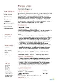 Systems Engineer Resume Example Sample It Security