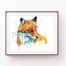 Style showcase 46 | fall home decorating ideas + home tours. Amazon Com Foxy Fox Wall Art By Whitehouse Art Home Decor Bedroom Decor Living Room Decor Artwork For Home Walls Woodland Themed Professional Print Of A Fox Original Watercolor Painting